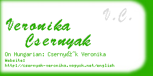 veronika csernyak business card